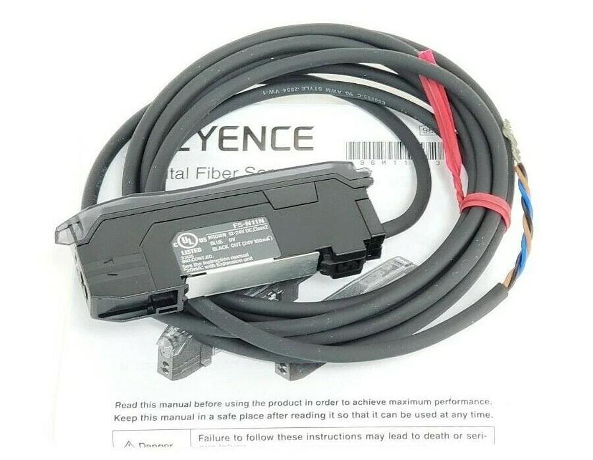 Used NIB KEYENCE FS-N11N FIBER OPTIC SENSOR DIGITAL FSN11N