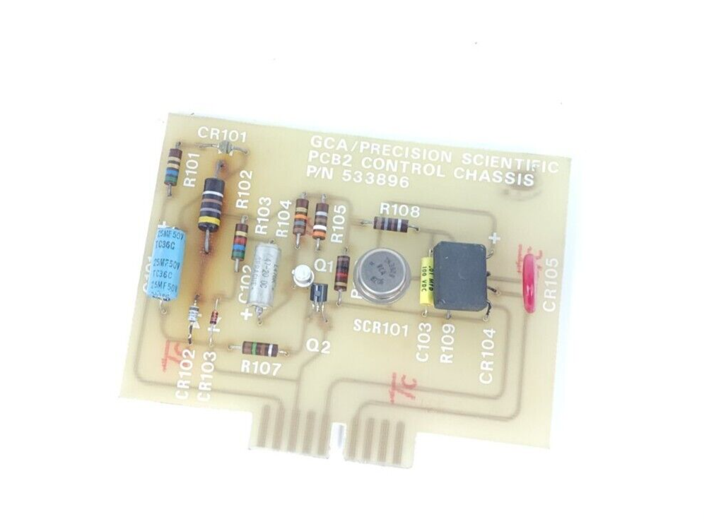 Used GCA / PRECISION SCIENTIFIC PCB2 CONTROL CHASSIS BOARD P/N: 533896