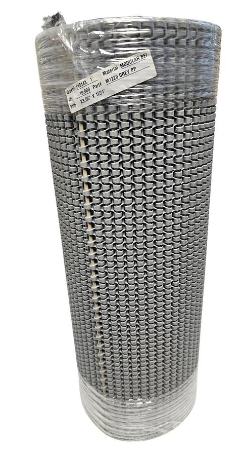 HABASIT AMERICA M1220 FLAT TOP PP GRAY RODS BELT WIDTH: 23.65'' LENGTH: 12.71'