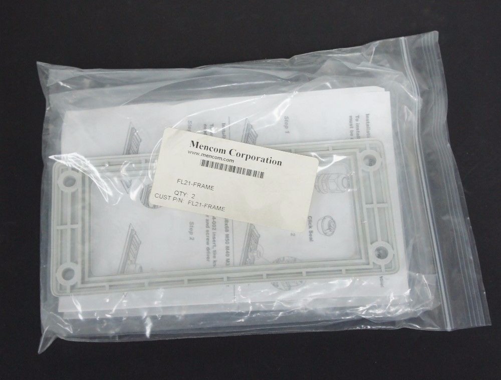 LOT OF 2 NIB MENCOM FL21-FRAME CABLE ENTRY SYSTEM