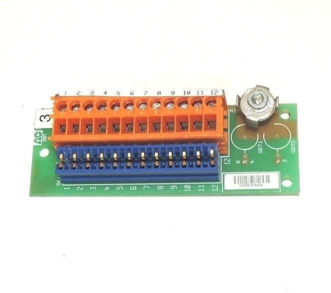Used ABB KENT TAYLOR C1900/0303/0300 TERMINAL STRIP W/CONNECTORS FOR DATA RECORDER