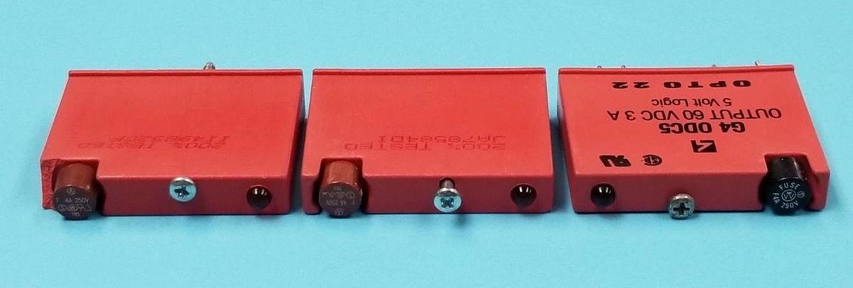 Used LOT OF 3 OPTO 22 G4-ODC5 OUTPUT MODULE G4ODC5, 5V LOGIC