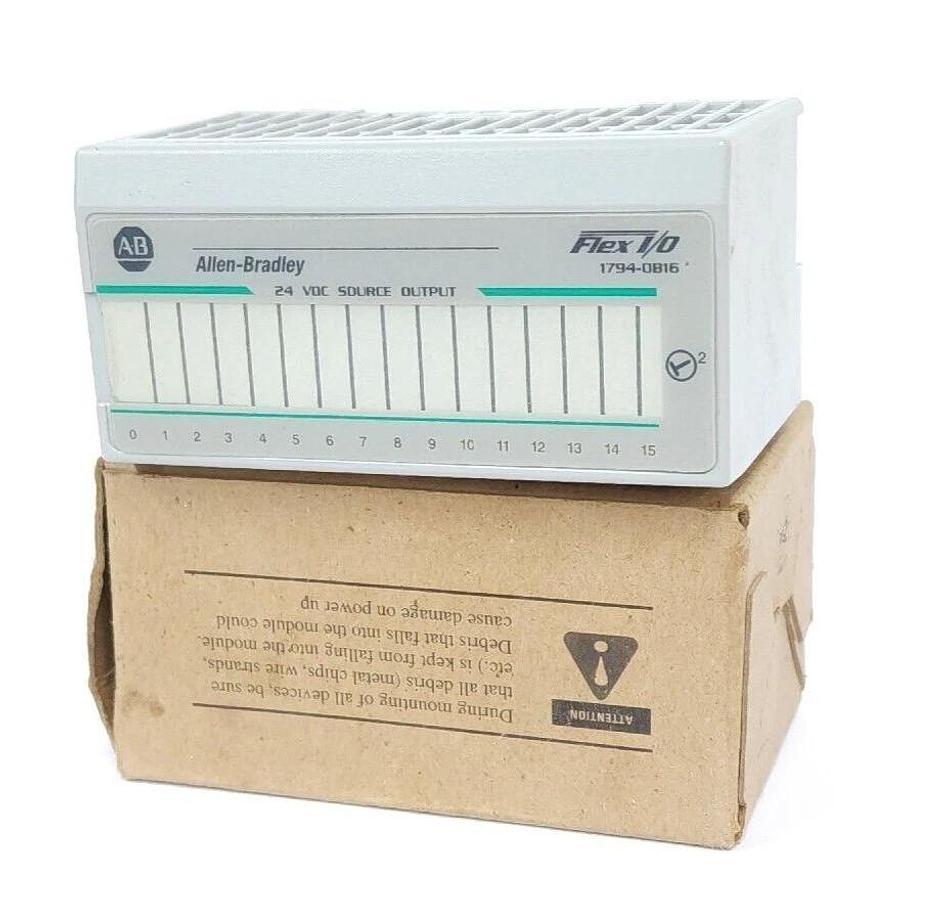 NIB ALLEN BRADLEY 1794-OB16 FLEX 16 POINT DIGITAL OUTPUT MODULE SER A