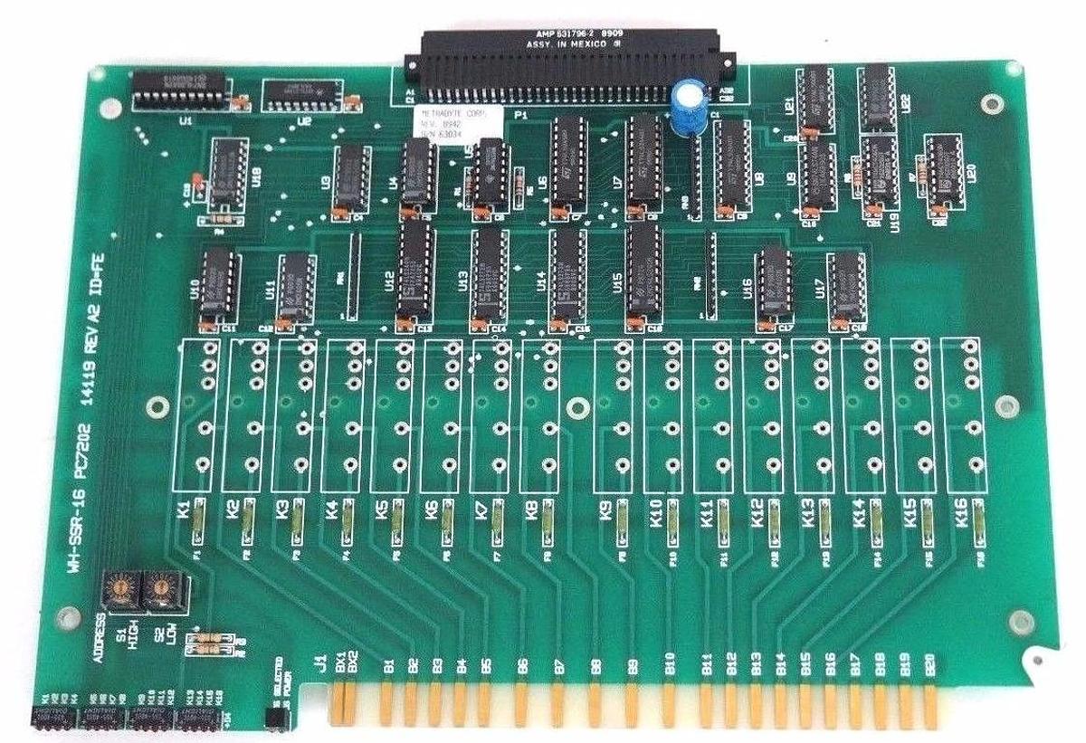 Used NEW METRABYTE CORP. WH-SSR-16 BOARD WHSSR16, PC7202 14119 REV. A2 ID=FE