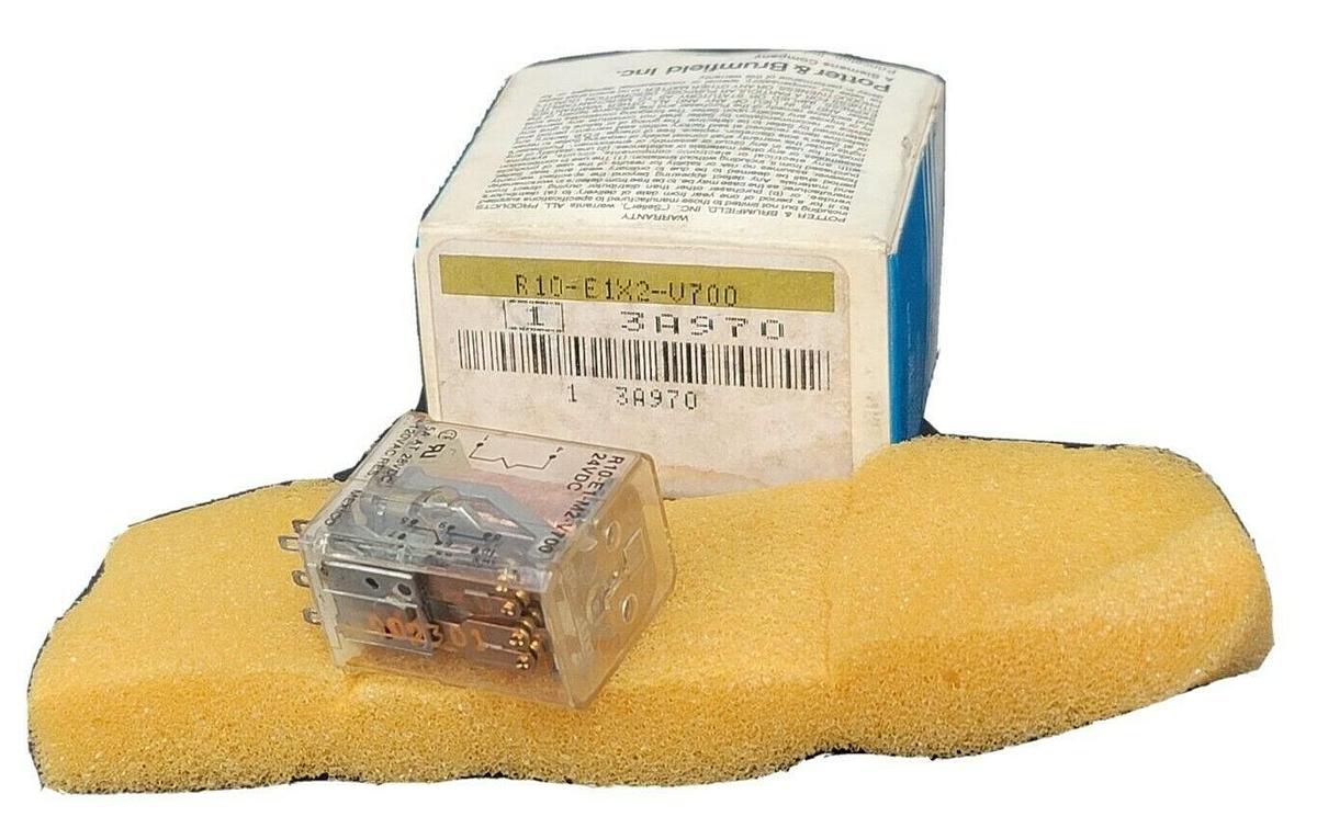 Used NIB POTTER & BRUMFIELD R10-E1X2-V700 RELAY 3A970 120VAC 30VDC 5A