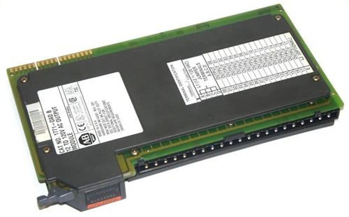 Used ALLEN BRADLEY 1771-OAD SER. B OUTPUT MODULE 12 TO 120V AC 1771-OAD/B