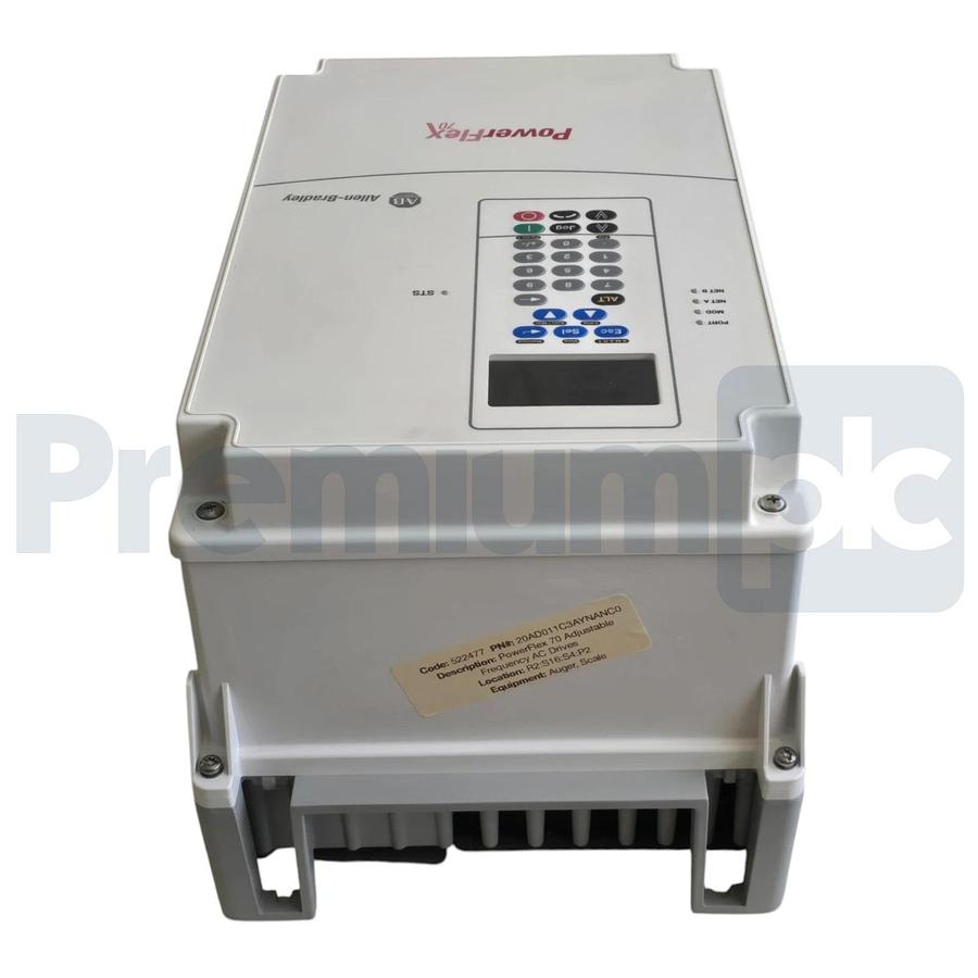 Allen Bradley 20AD011C3AYNANC0 /A PowerFlex 70 AC Drive 3Ph 480V 7.5HP (read)