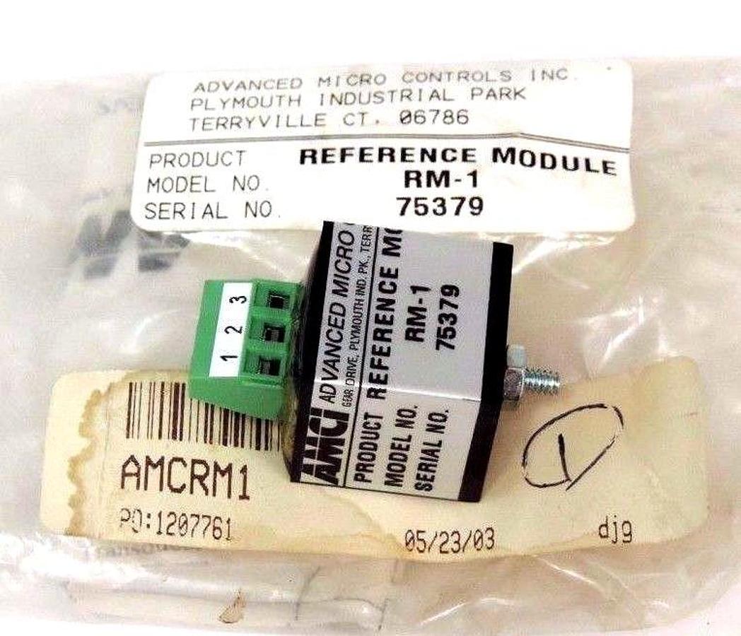 NEW ADVANCED MICRO CONTROLS AMCI RM-1 REFERENCE MODULE RM1