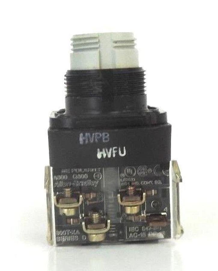 Used ALLEN BRADLEY 800H-PRAH16A PUSHBUTTON 800HPRAH16A SER. F W/ 40171-002-01 120V