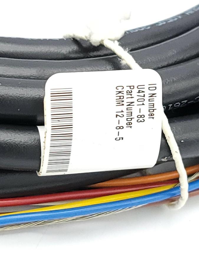 Used NEW TURCK CKRM 12-8-5 MULTIFAST MOLDED CORDSET ID NO. U4701-83