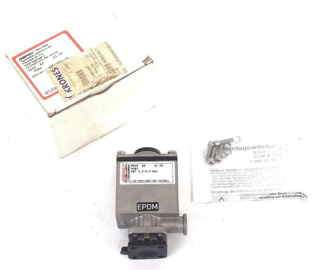 NIB GEMU 99012807-00-2037751 DRIVE VALVE I-DE-99012807-00-2037751, 9901280700
