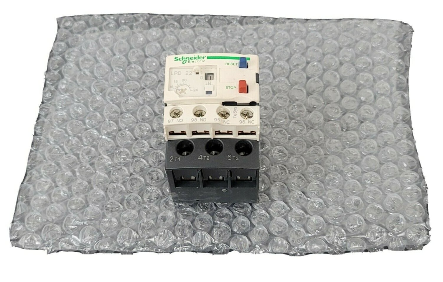 Used SCHNEIDER ELECTRIC LRD22 THERMAL OVERLOAD RELAY LRD 22 16/24 AMP 3P