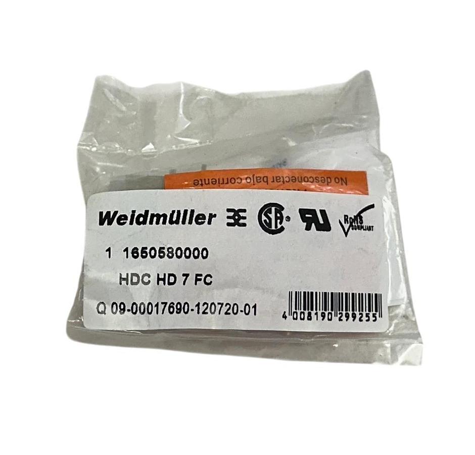 Used 4 WEIDMULLER HDC HD 7 FC / 1650580000 PLUG-IN CONNECTOR INSERTS 250V OEM NSFS