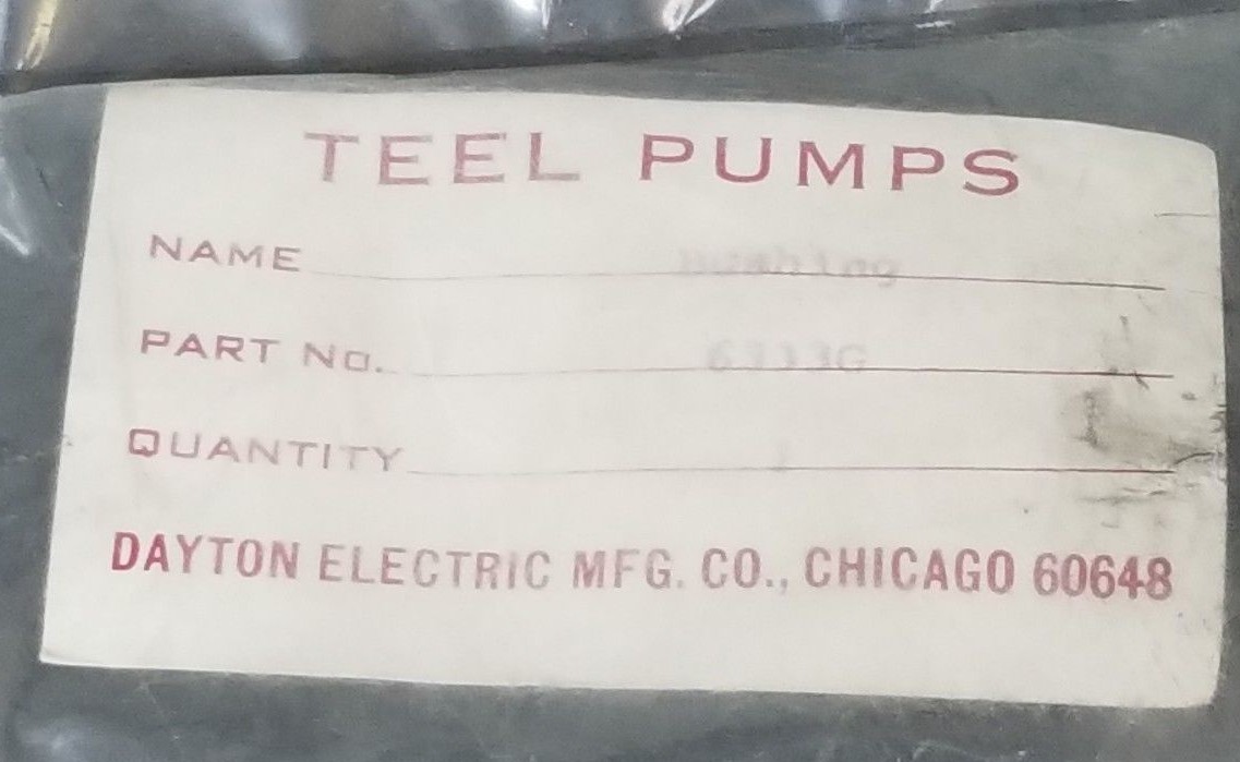 NEW TEEL PUMPS 6333G BUSHING