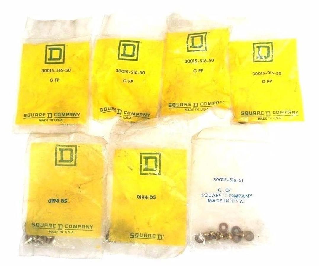 Used LOT OF 7 NEW SQUARE D 30015-516-51 HARDWARE KITS 0194 BS 3001551651