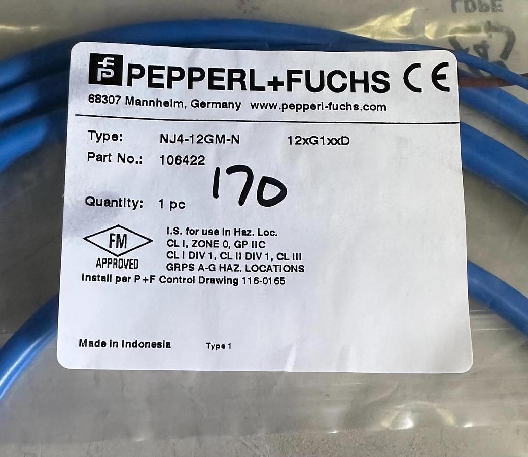 NEW PEPPERL+FUCHS NJ4-12GM-N / NJ412GMN INDUCTIVE SENSOR 106422