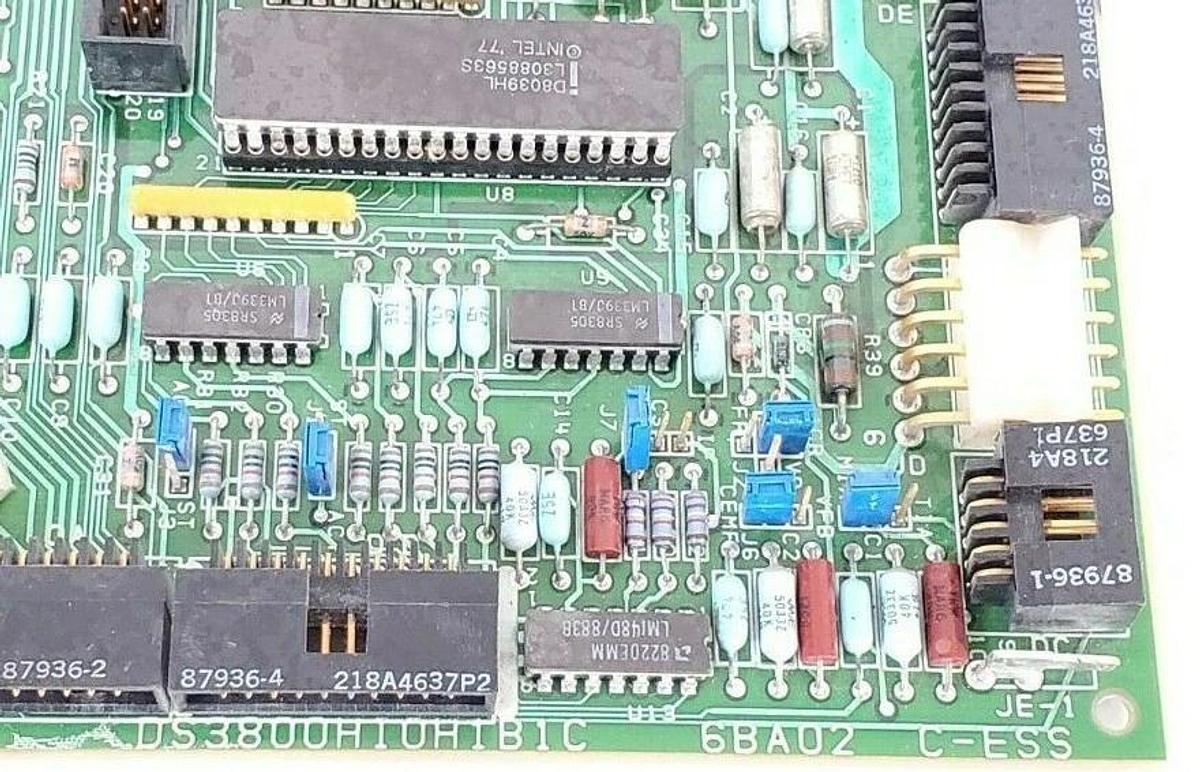 Used GENERAL ELECTRIC DS3800H10H1B1C I/O CIRCUIT BOARD (DAMAGED)