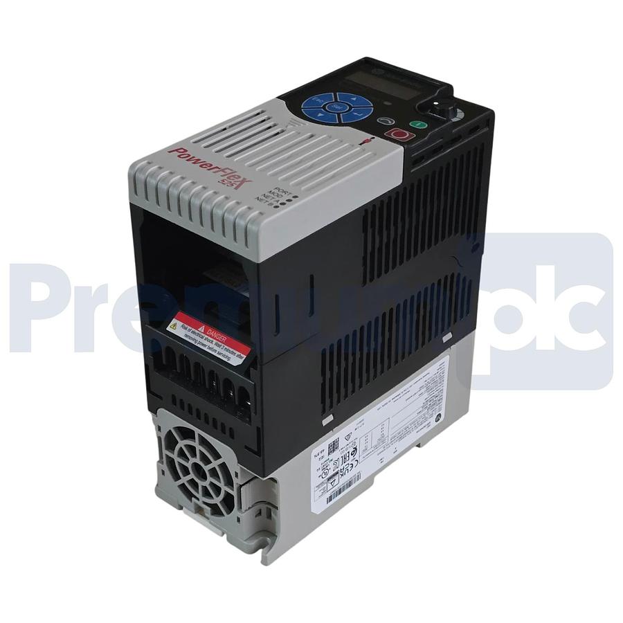 Used Surplus Allen Bradley 25B-D6P0N104 /A PowerFlex 525 AC Drive 3Ph 480V 3HP 7.001