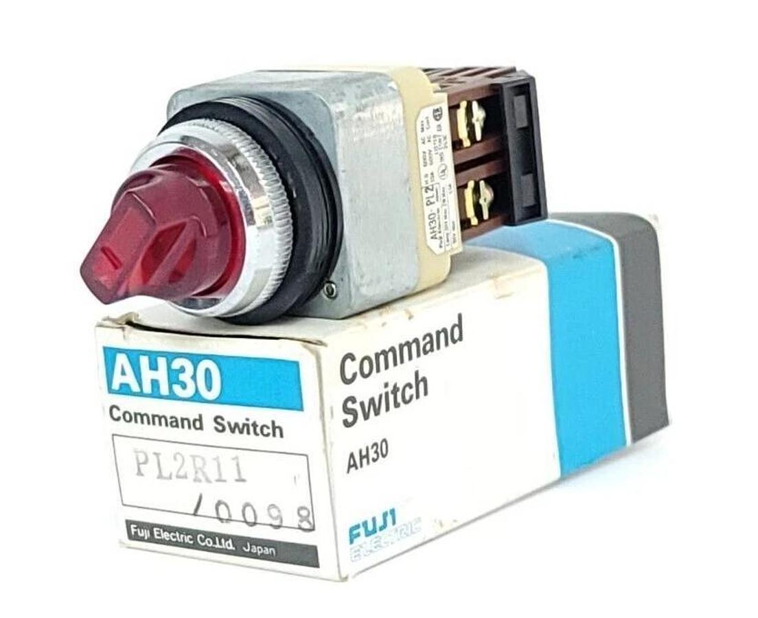Used NIB FUJI ELECTRIC AH30-PL2R11/0098 SELECTOR SWITCH 2W 30V 2 POSITION