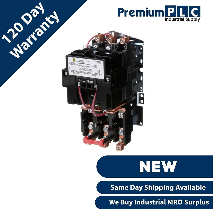 NEW SQUARE D 8536SEO1V02S /A 3-PH 600V SIZE 3 STARTER 120V COIL 8536-SEO1-V02S 785901788515