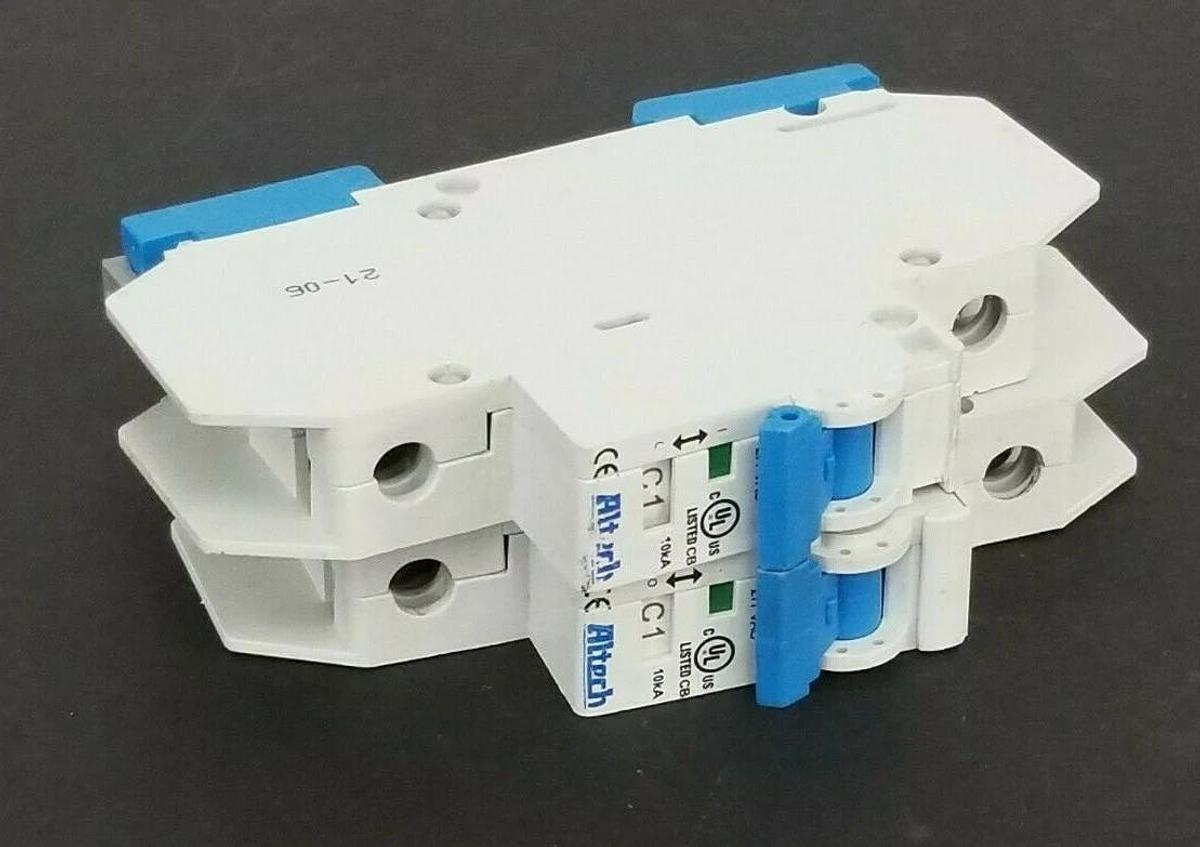 Used LOT OF 2 ALTECH UL-489 BRANCH CIRCUIT BREAKERS E305318 120-277VAC 10kA AD-6670