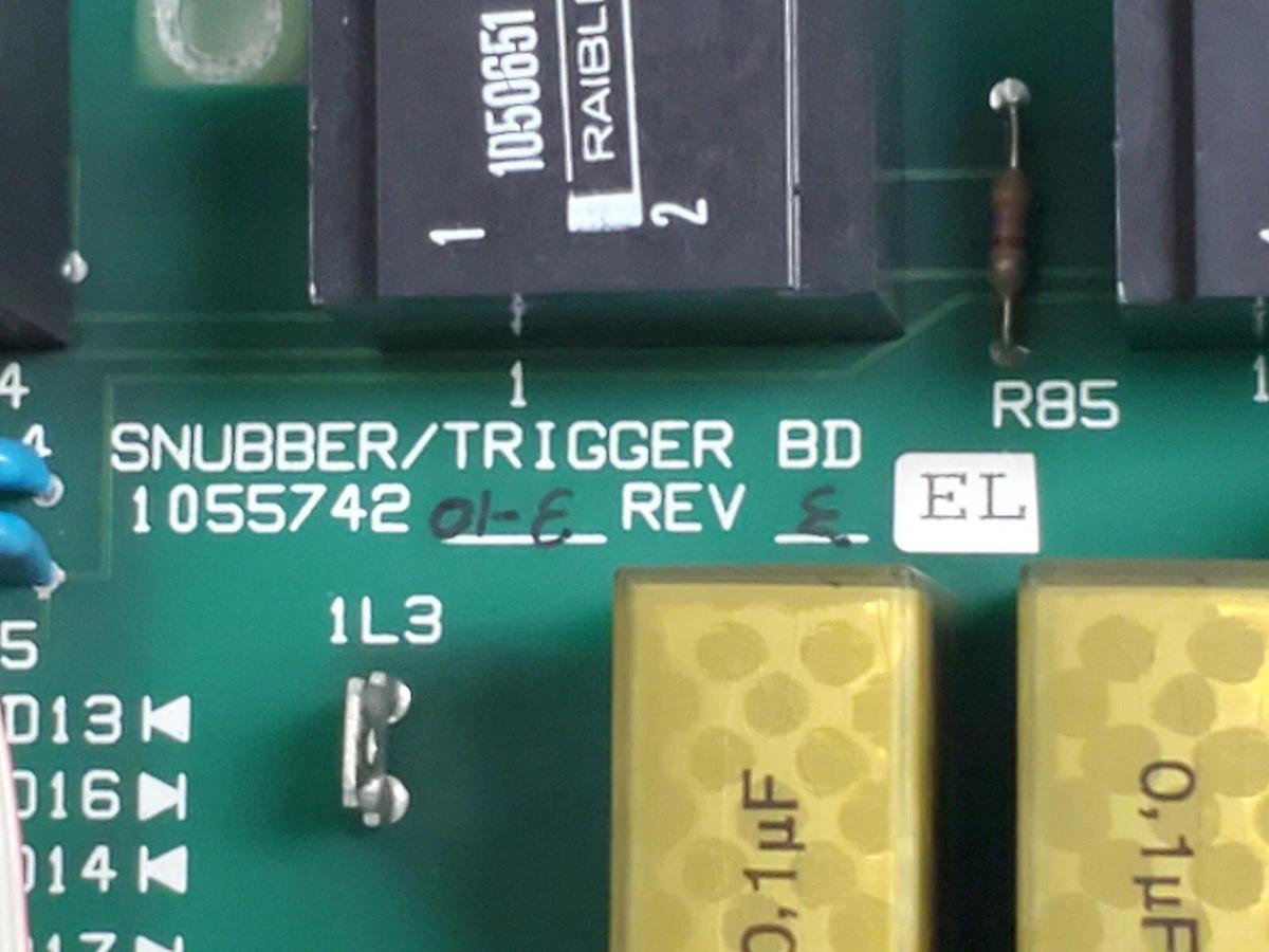 Used BOSTON / FINCOR 105574201-E SNUBBER / TRIGGER BOARD REV: E EL 105574201, 1055743