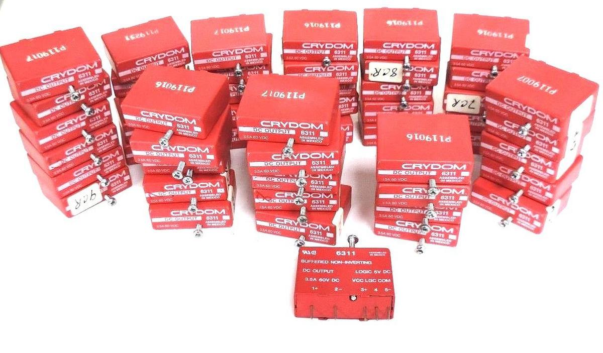 Used LOT OF 51 CRYDOM 6311 I/O MODULES 3.5A, 60VDC