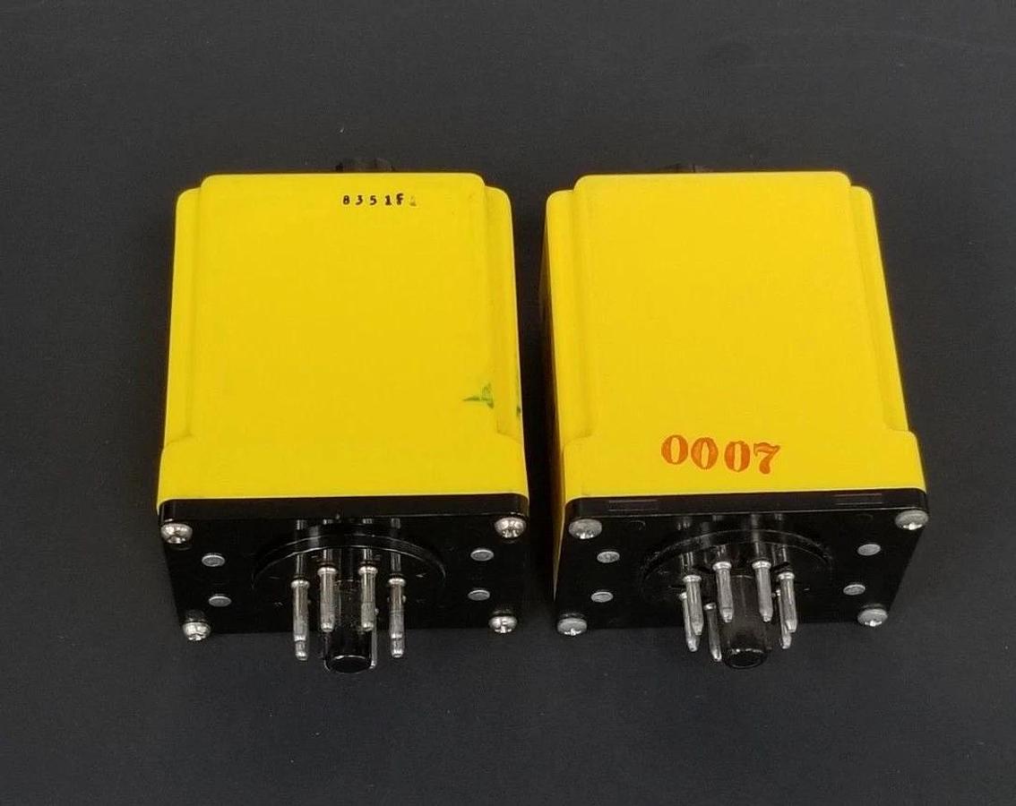 Used LOT OF 2 POTTER & BRUMFIELD CDB-38-70001 TIME DELAY RELAYS 0.1 TO 1 SEC. 10AMP,