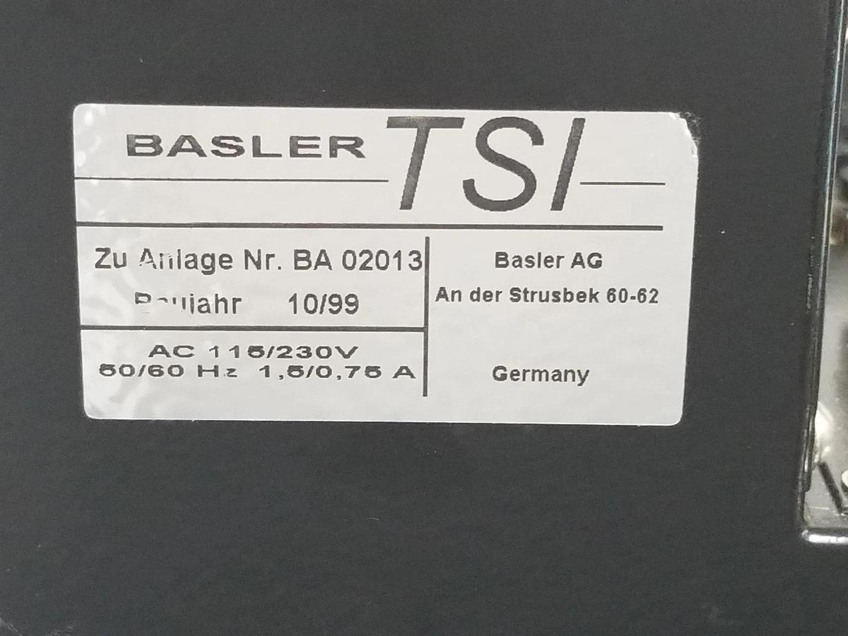Used BASLER TSI BA-0201 DVD/CD INSPECTION DEVICE 115/230VAC, 50/60HZ, BA0201