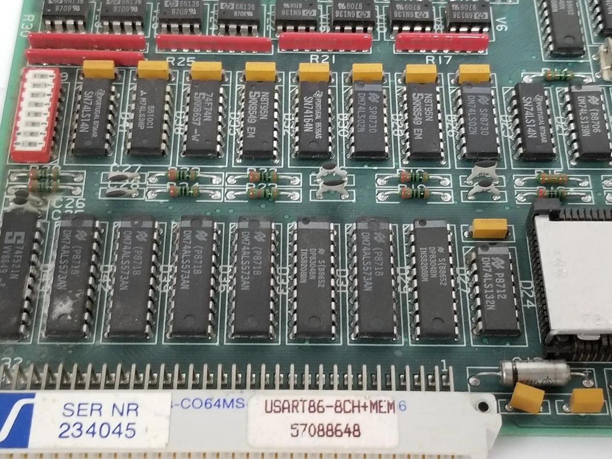 Used ABB / STROMBERG USART86-8CH+MEM CONTROL CARD 57088648 USART86-8CH 57772115 D
