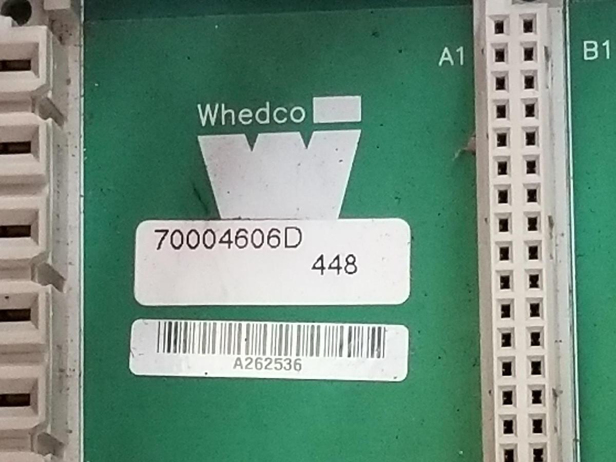 Used GE FANUC 78004653A SERVO SYSTEM RACK W/ WHEDCO 70004606D BACKPLANE BOARD