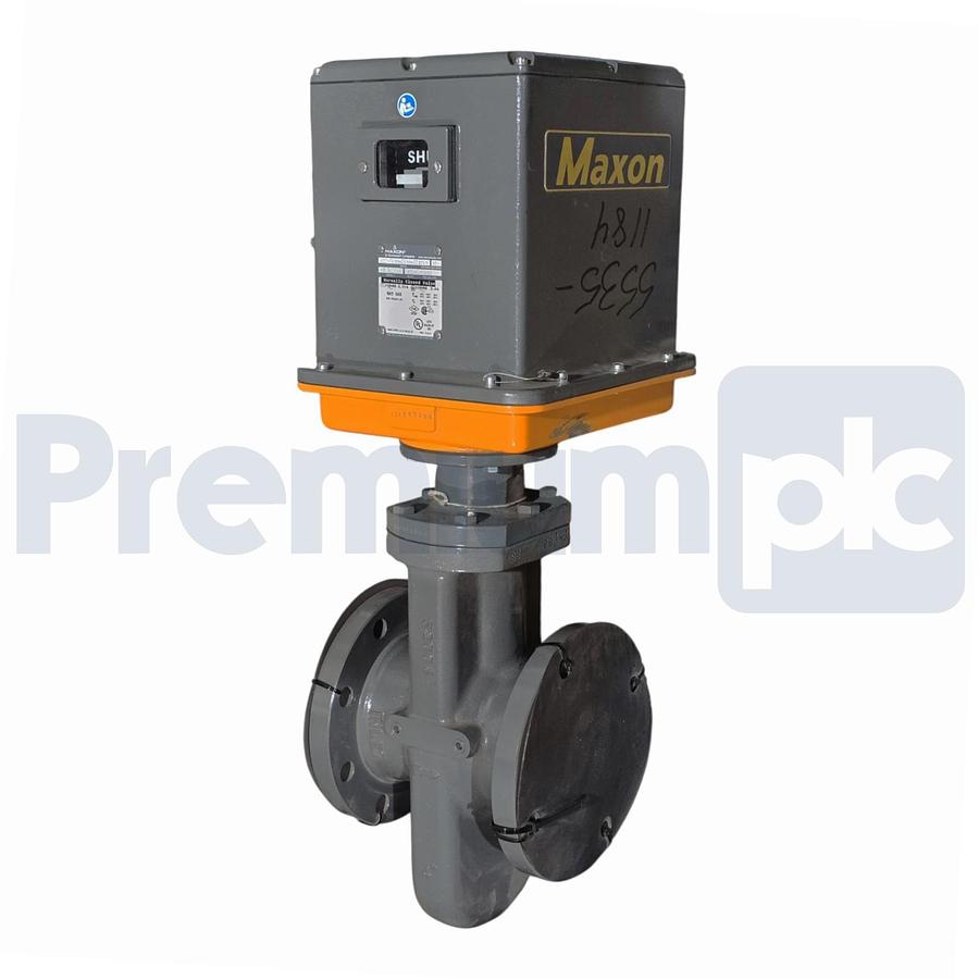 Used Honeywell Maxon 400HMA11-BA11-BB32A0 4" FLG N/C Nat Gas Safety Shut-Off Valve
