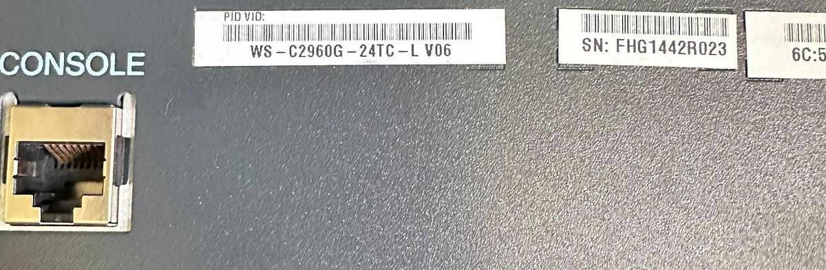 Used CISCO WS-C2960G-24TC-L / WSC2960G24TCL Catalyst 2960G SERIES ETHERNET SWITCH