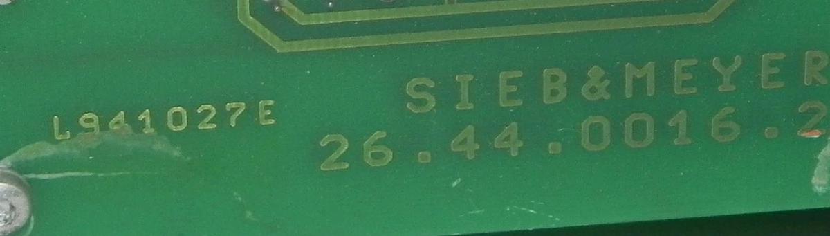 Used SINUDYN SIEB & MEYER 26.44.0007.4 BRUSHLESS MOTOR SYSTEM 26.44.0016.2 TYPE: M