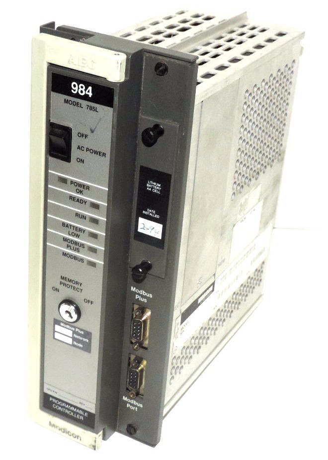 Used MODICON SCHNEIDER PC-L984-785 PROGRAMMABLE CONTROLLER MODEL 785L PCL984785