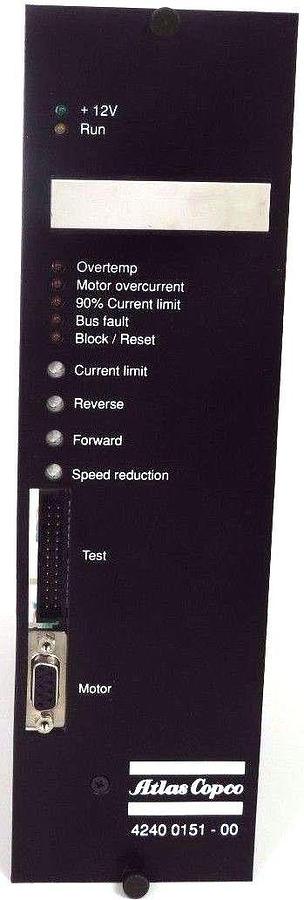 Used ATLAS COPCO 4240 0151-00 SERVO CONTROLLER TECH MOTIVE TOOL 4240015100-0001