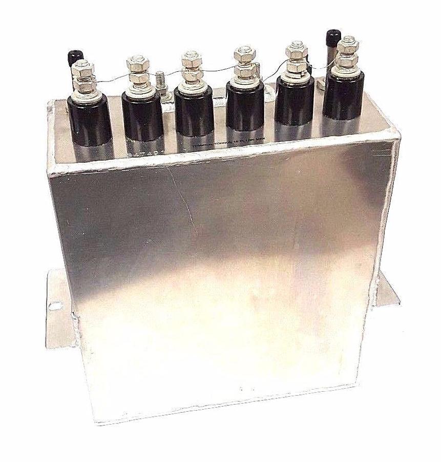 Used NEW PILLAR PP402-210 CAPACITOR 1235 KVAR 1250 VAC 988 AMPS RMS @ 50KHZ, PP402210