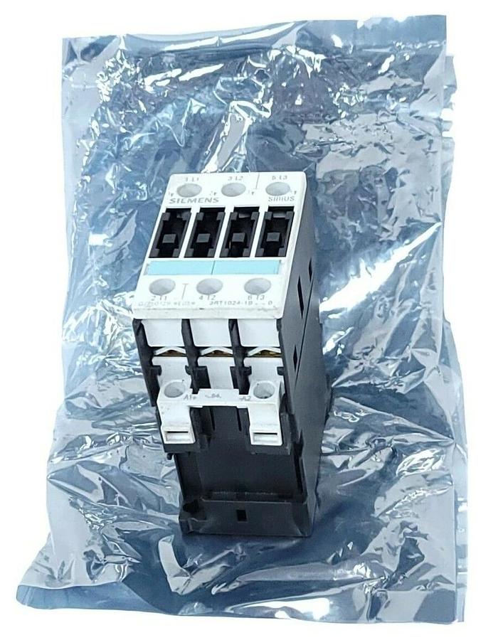 Used SIEMENS 3RT1024-1BB40 CONTACTOR 3RT10241BB40, 40 AMP 3 POLE