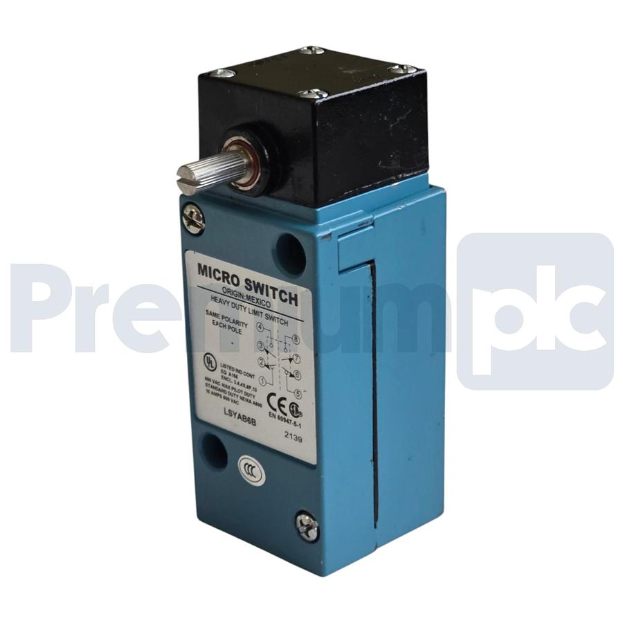 Honeywell LSYAB6B MICRO SWITCH Heavy Duty Limit Switch DPDT Plug-In 10A 600VAC