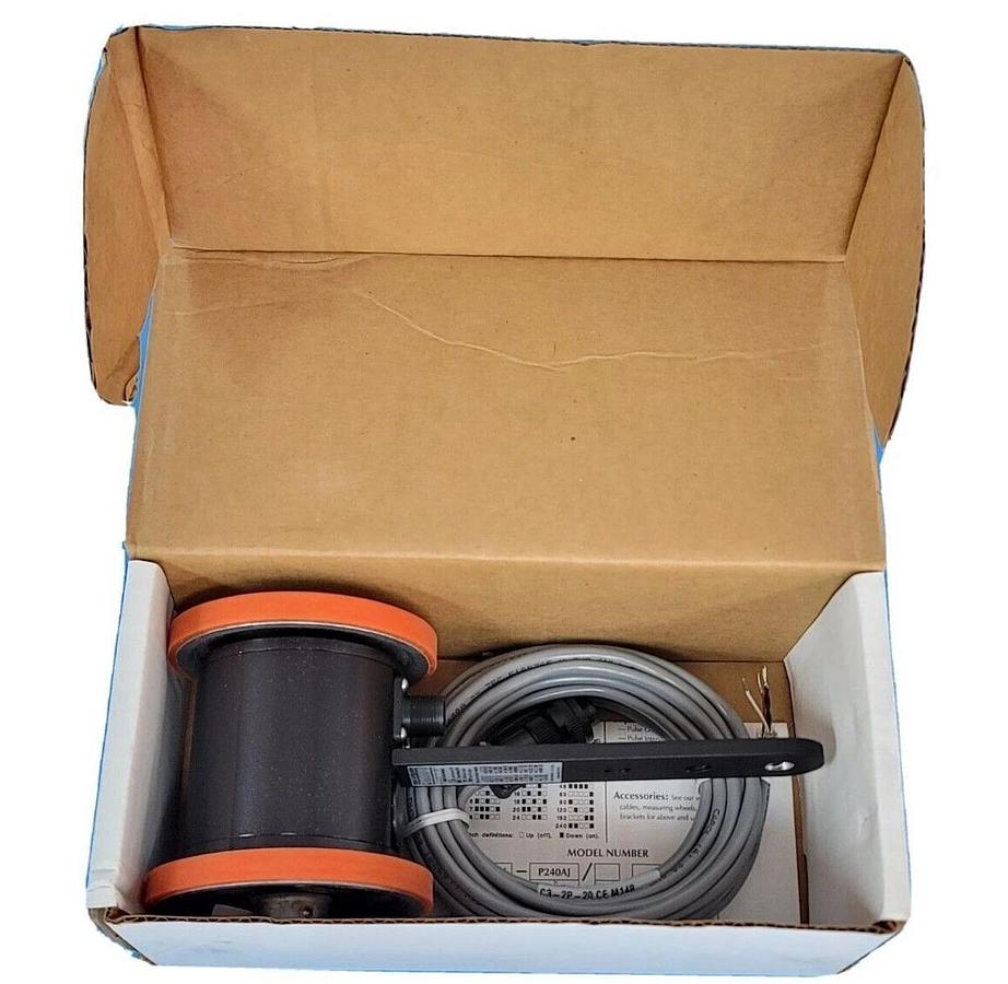 Used NIB DATALOGIC 1000019875 TACHOMETER 8-30 VDC SUPPLY POWER 20 FOOT CABLE