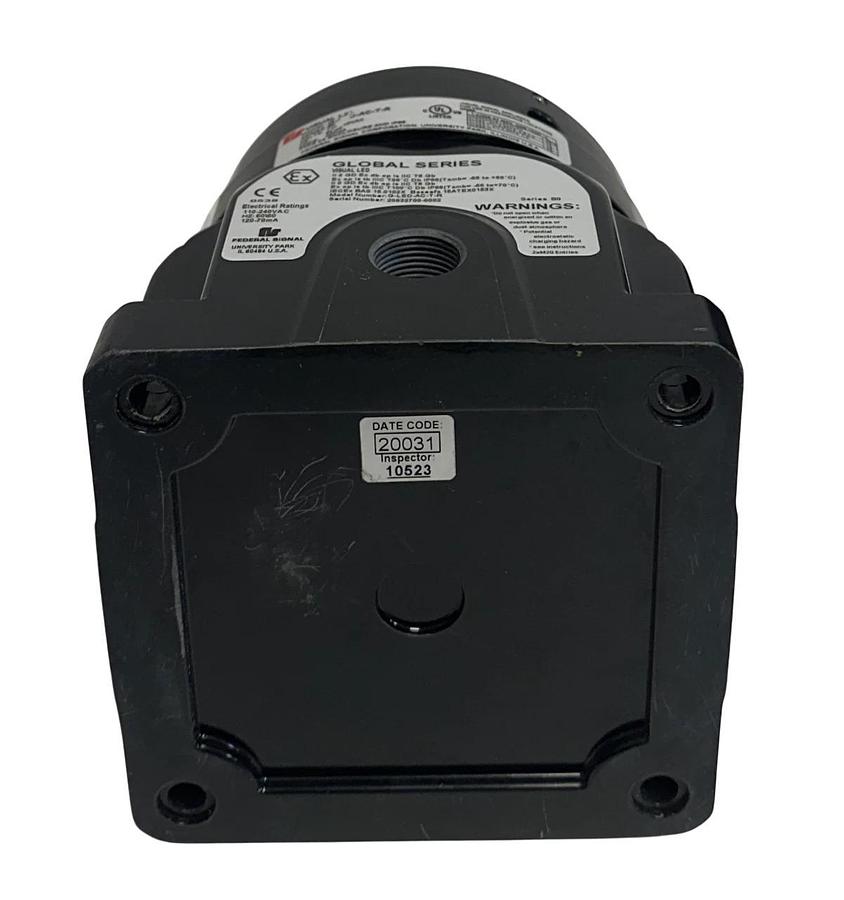 Used FEDERAL SIGNAL G-LED-AC-T-R / GLEDACTR GLOBAL SERIES LED LIGHT RED 110-240V USNP