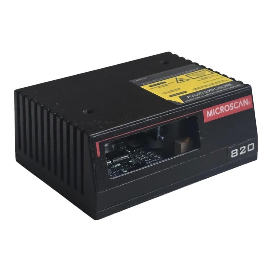 Used Microscan MS-820 FIS-0820-0004 Industrial Laser Barcode Scanner 10-28VDC NSMP
