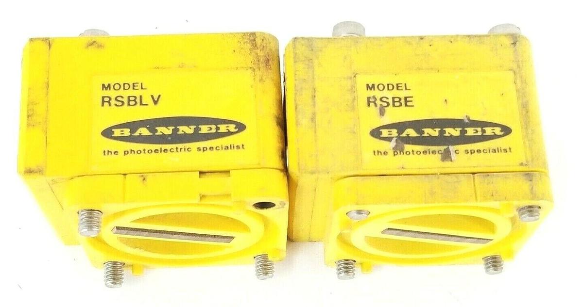 Used BANNER RSBLV & RSBE SENSOR HEADS