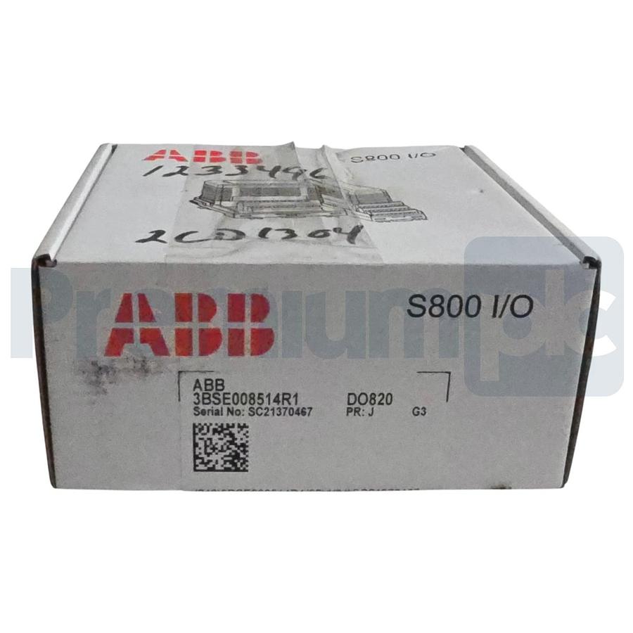 ABB S800 I/O 3BSE008514R1 DO820 Digital Output Module 8-Ch Relay PR:J G3 NSMP