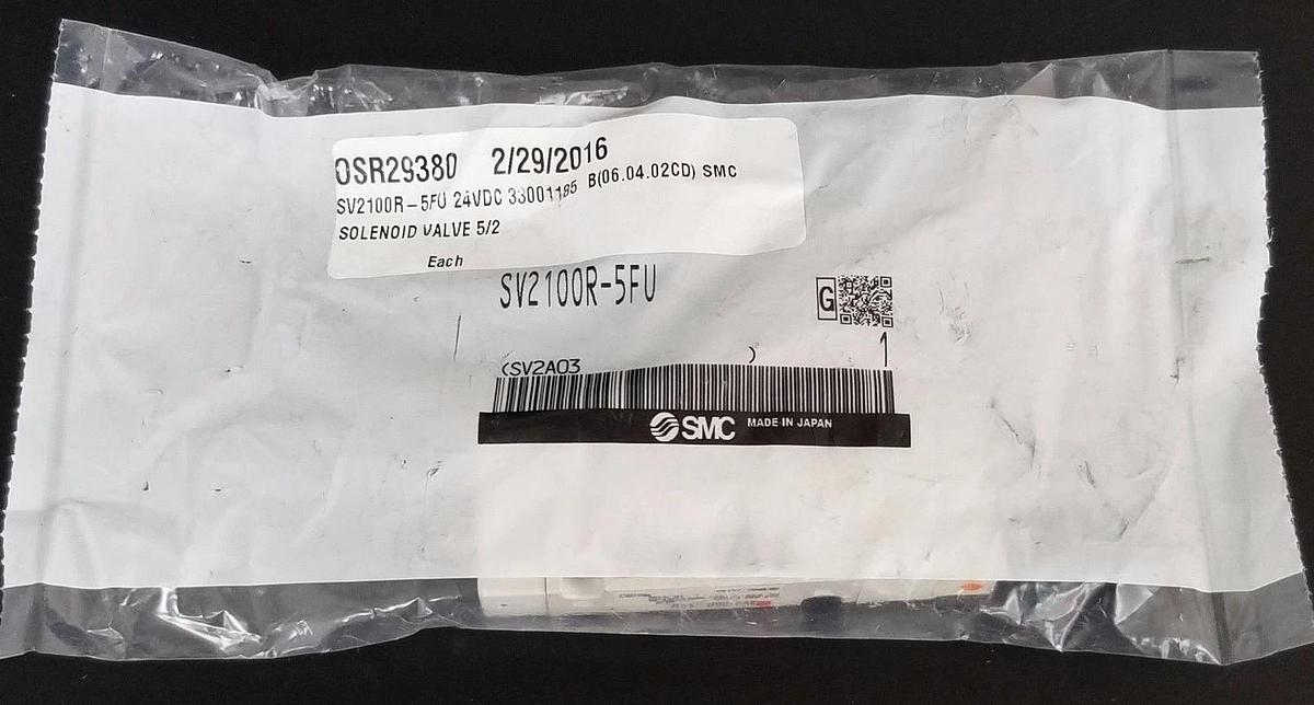 Used NEW SMC SV2100R-5FU SOLENOID VALVE SV2100R5FU, 24VDC