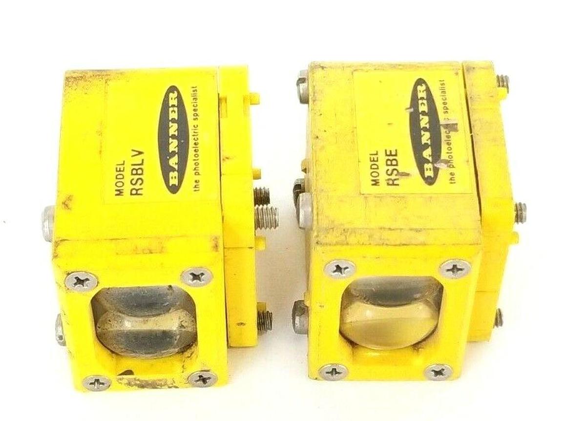 Used BANNER RSBLV & RSBE SENSOR HEADS