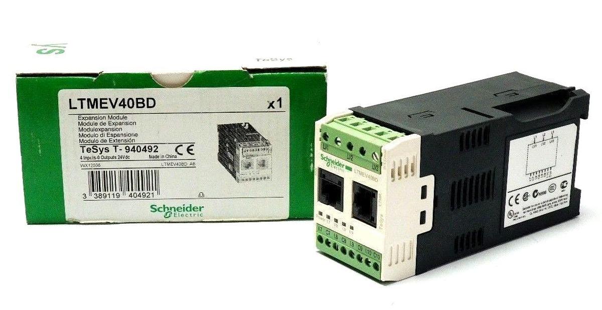 Used NIB SCHNEIDER LTMEV40BD EXPANSION MODULE TESYS T- 940492 24VDC LTM-EV40BD