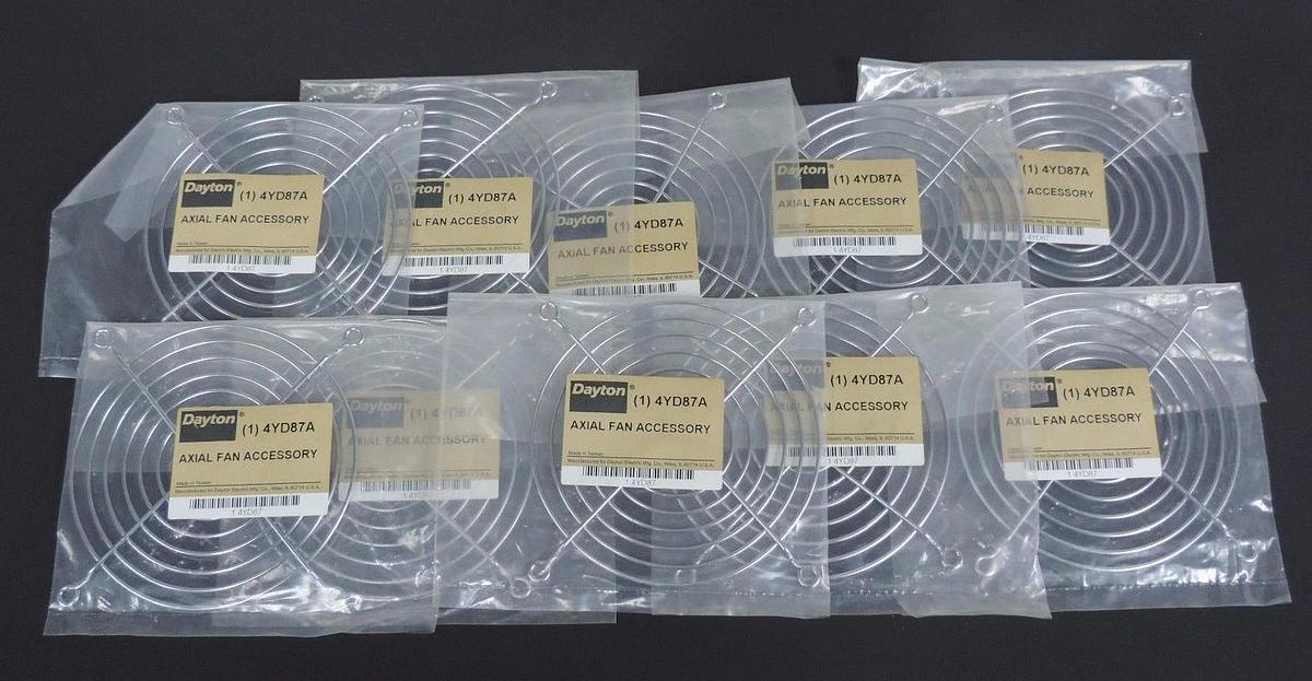 Used LOT OF 10 NEW DAYTON 4YD87A AXIAL FAN ACCESSORYS