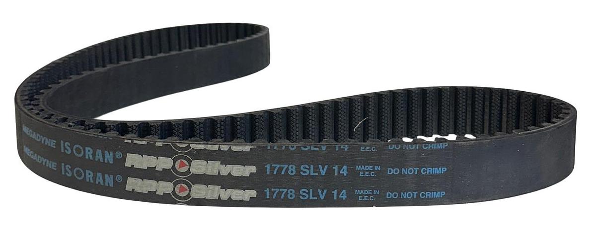 Used MEGADYNE 1778 SLV 14 / 1778SLV14 ISORAN RPP SILVER 40mm WIDE TIMING BELT NSNP