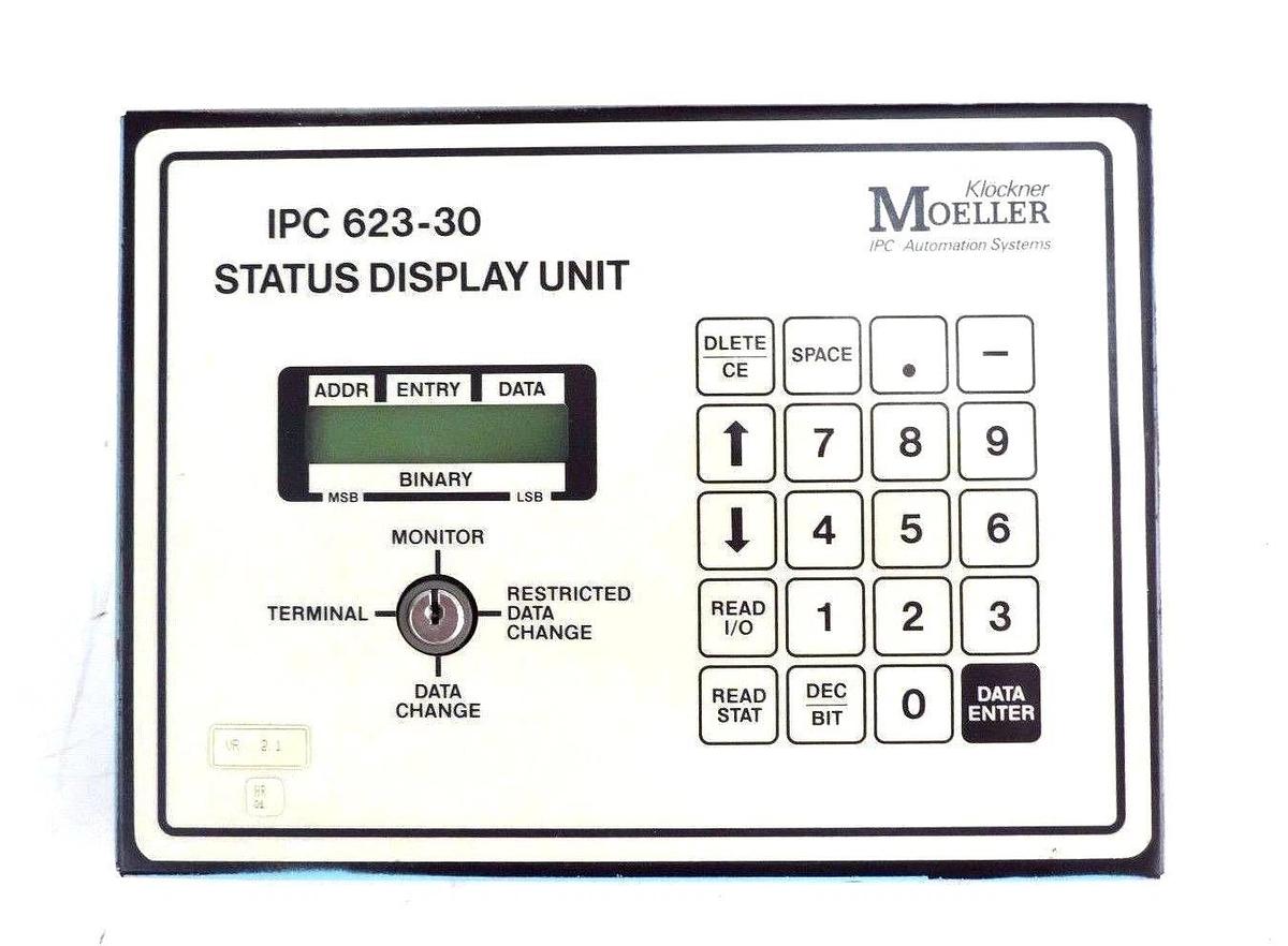 Used HONEYWELL KLOCKNER MOELLER 623-3096 STATUS DISPLAY 115/230VAC, 50/60HZ, 6233096